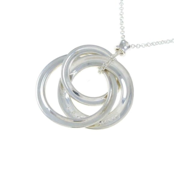 Unique and Funky Tiffany & Co. Sterling Silver Interlocking Necklace - Picture 1 of 5